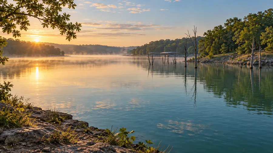 Smithville Lake at first light.
